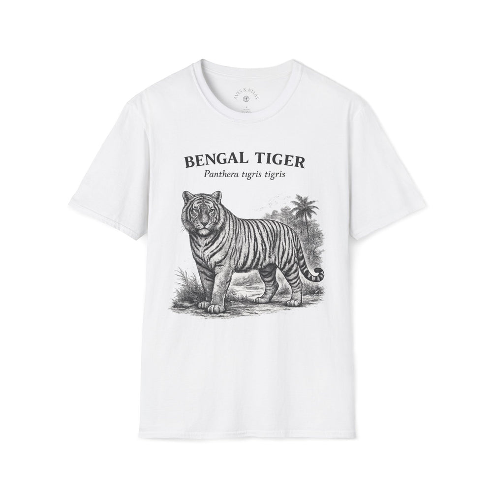 Bengal Tiger T-Shirt front mockup in White – product image 1