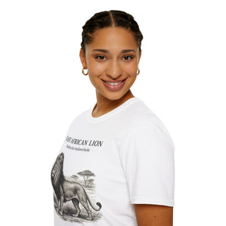 East African Lion T-Shirt in White – product image 2