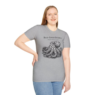 Blue-Lined Octopus T-Shirt in Natural – product image 3