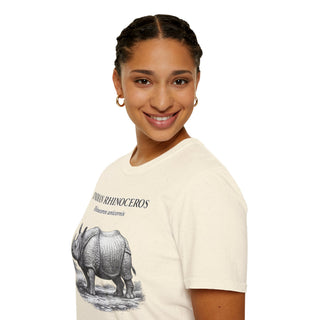Indian Rhinoceros T-Shirt in Natural – product image 2