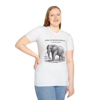 African Bush Elephant T-Shirt in White – product image 5