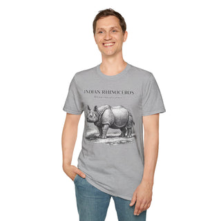 Indian Rhinoceros T-Shirt in Sport Grey – product image 3