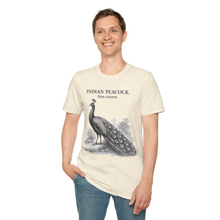 Indian Peacock T-Shirt in Natural – product image 2