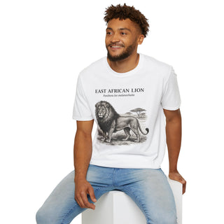 East African Lion T-Shirt in White – product image 4
