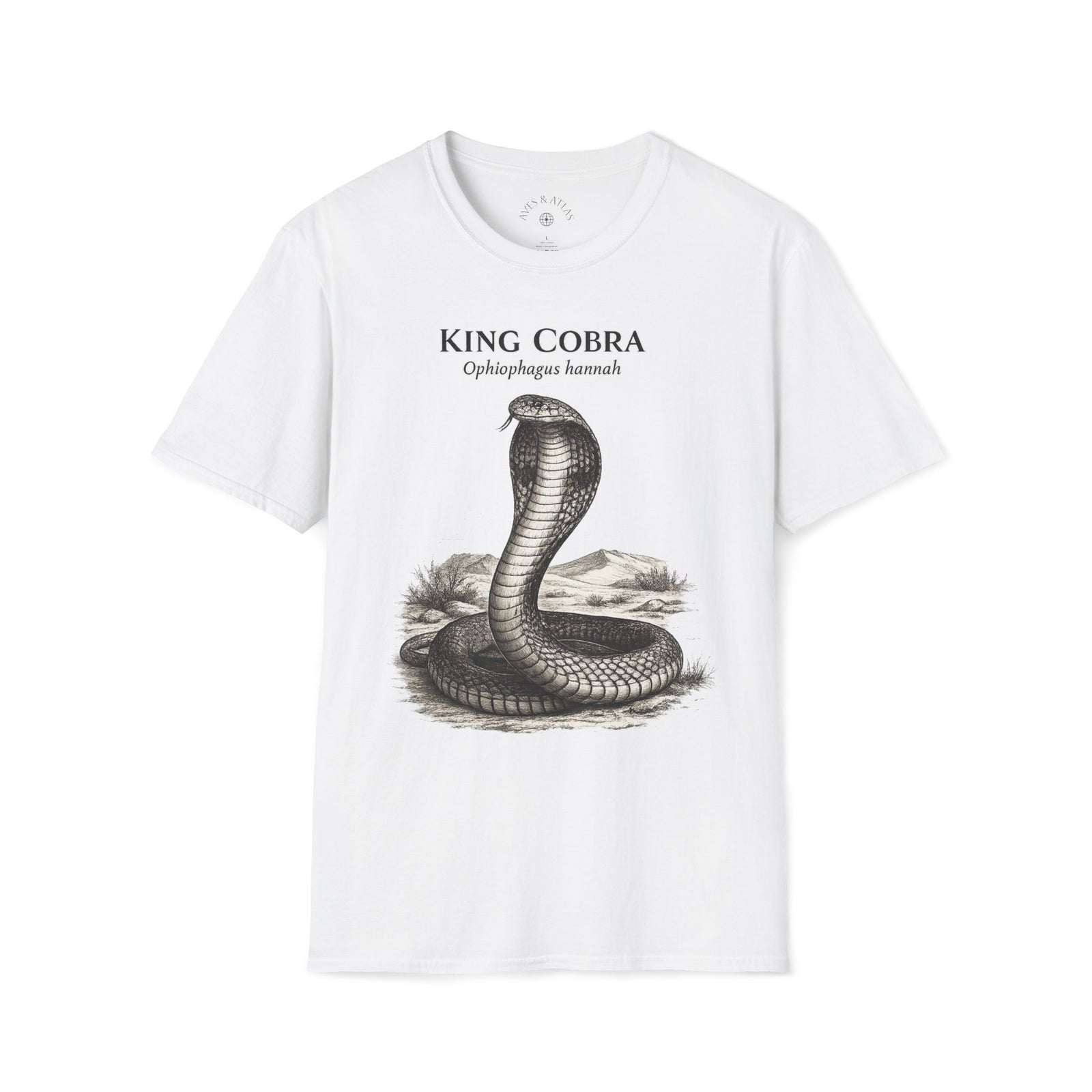 King Cobra T-Shirt in White – product image 1