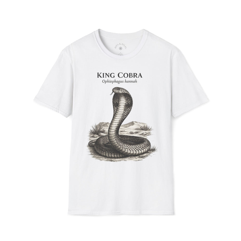 King Cobra T-Shirt front mockup in White – product image 1
