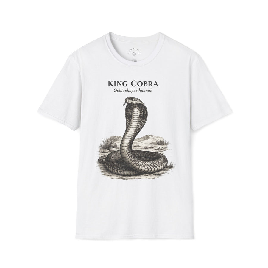 King Cobra T-Shirt front mockup in White – product image 1
