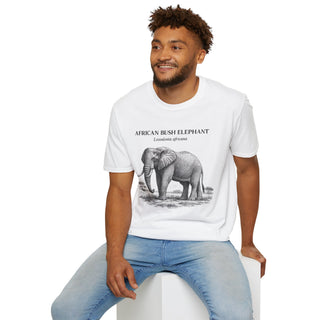 African Bush Elephant T-Shirt in White – product image 4