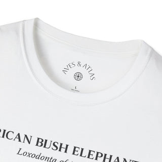 African Bush Elephant T-Shirt in White – product image 6