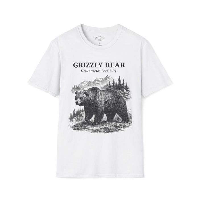 Grizzly Bear T-Shirt front mockup in White – product image 1