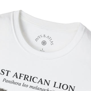 East African Lion T-Shirt in White – product image 6