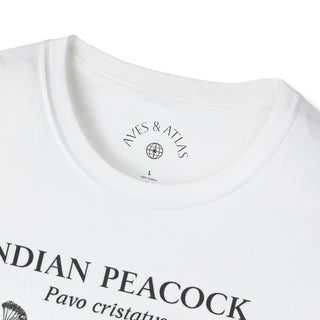 Indian Peacock T-Shirt in White – product image 5
