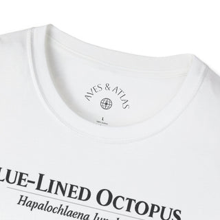 Blue-Lined Octopus T-Shirt in Natural – product image 6