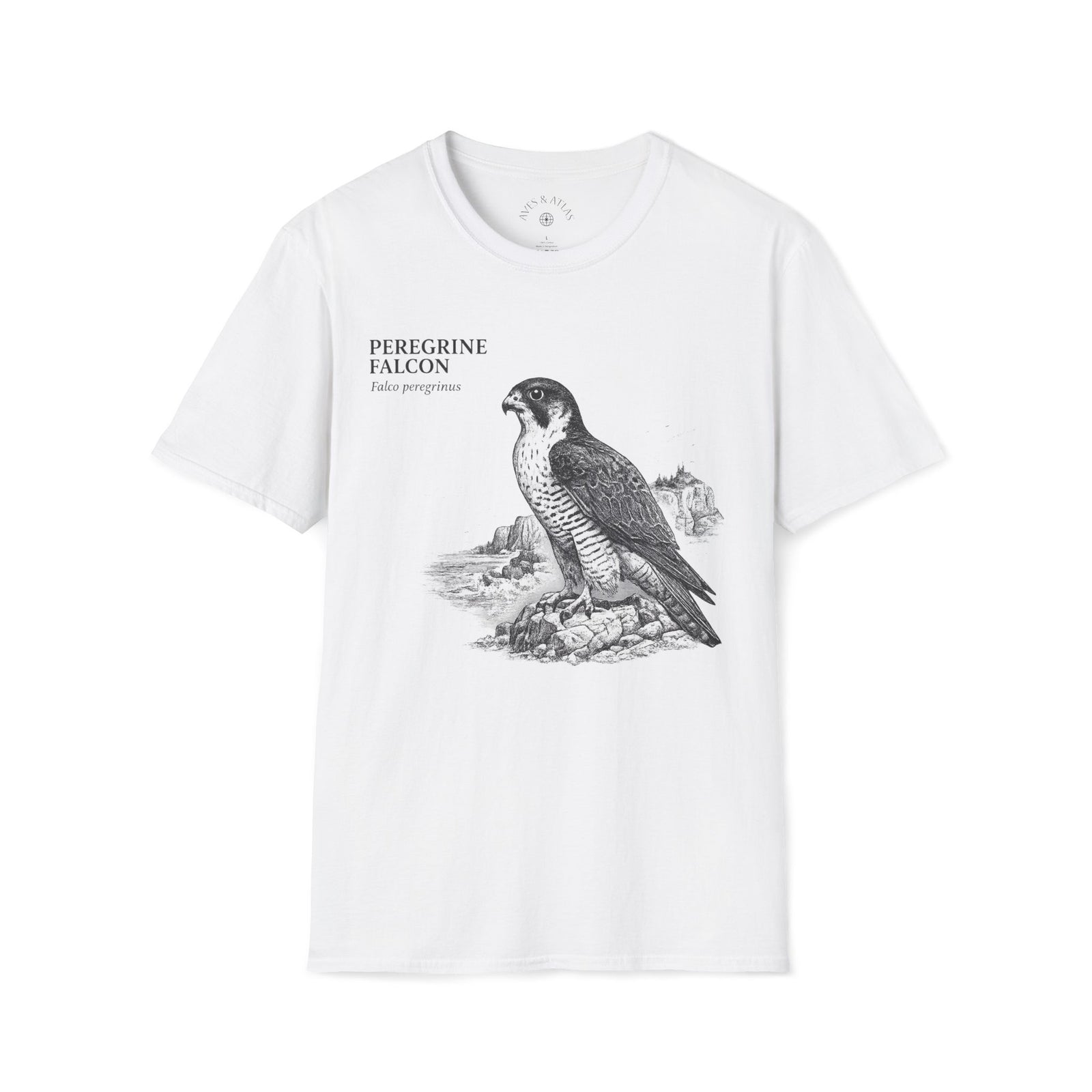 Peregrine Falcon T-Shirt in White – product image 1