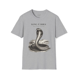 King Cobra T-Shirt front mockup in Sport Grey – product image 1