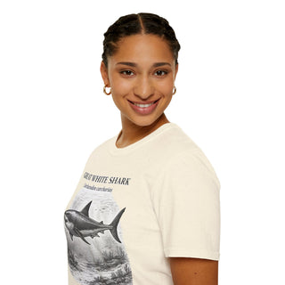 Great White Shark T-Shirt in Sport Grey – product image 2