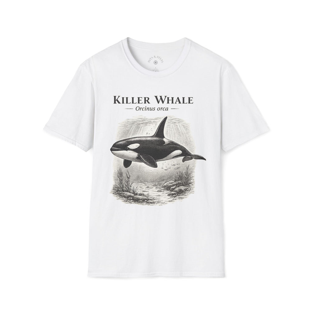 Killer Whale T-Shirt front mockup in White – product image 1