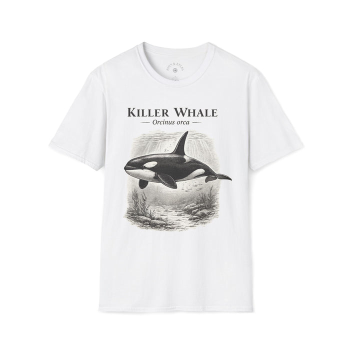 Killer Whale T-Shirt front mockup in White – product image 1
