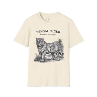 Bengal Tiger T-Shirt front mockup in Natural – product image 1