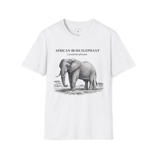 African Bush Elephant T-Shirt in White – product image 1