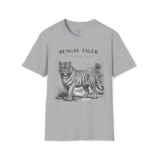 Bengal Tiger T-Shirt front mockup in Sport Grey – product image 1