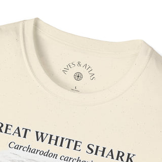 Great White Shark T-Shirt in White – product image 6